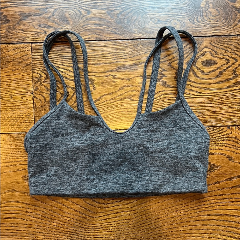Fleo Charcoal Sports Bra